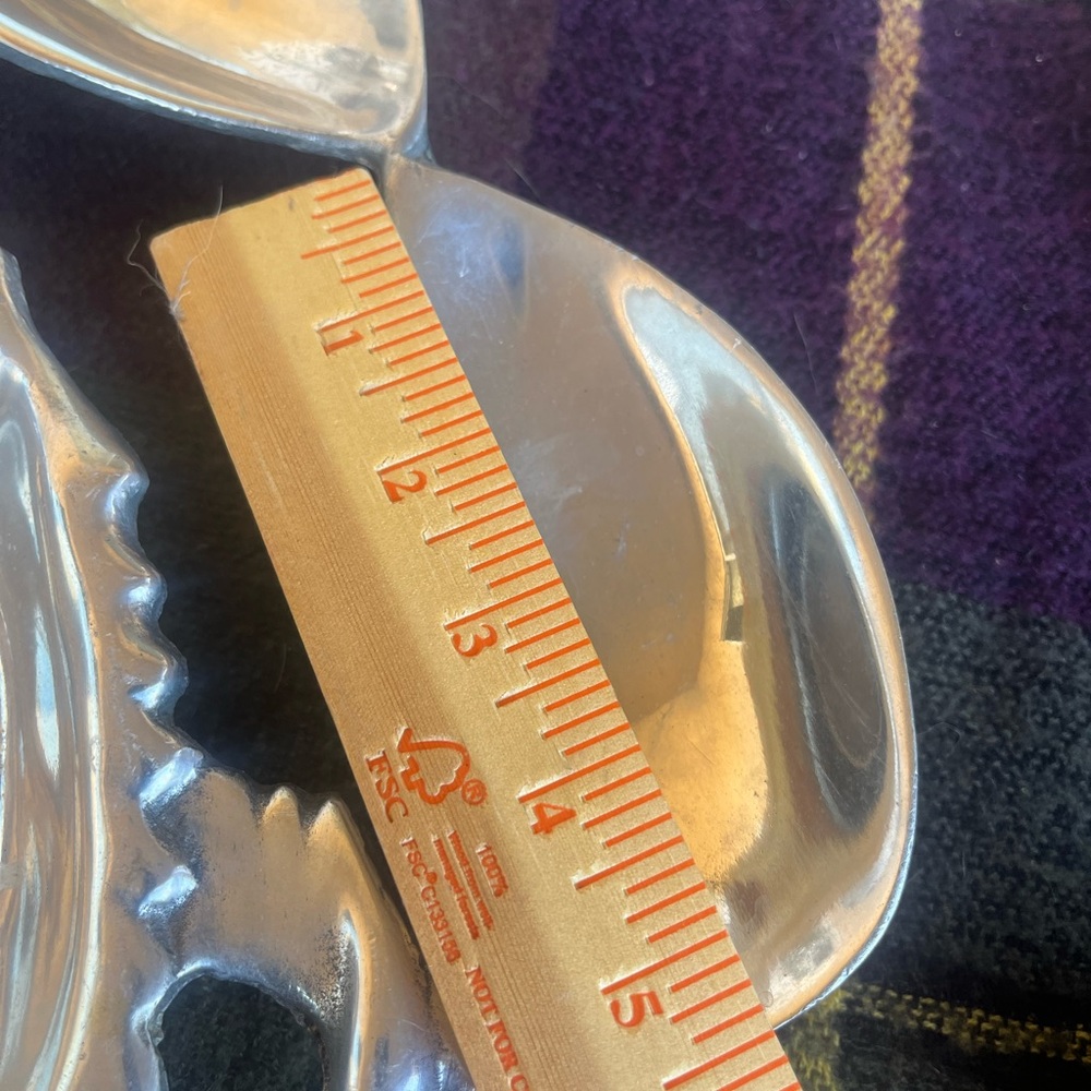 Shiny Silver Crab Tray - Picture 6 of 7